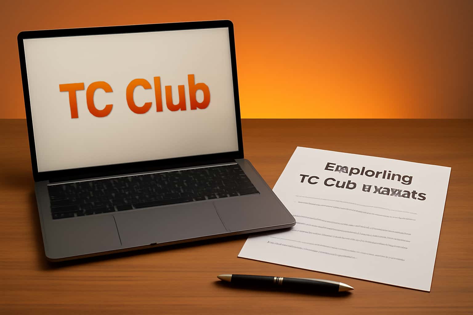 An informative scene showcasing the benefits of TC Club.