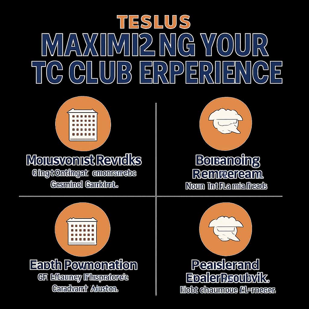 An educational diagram illustrating essential features of TC Club.