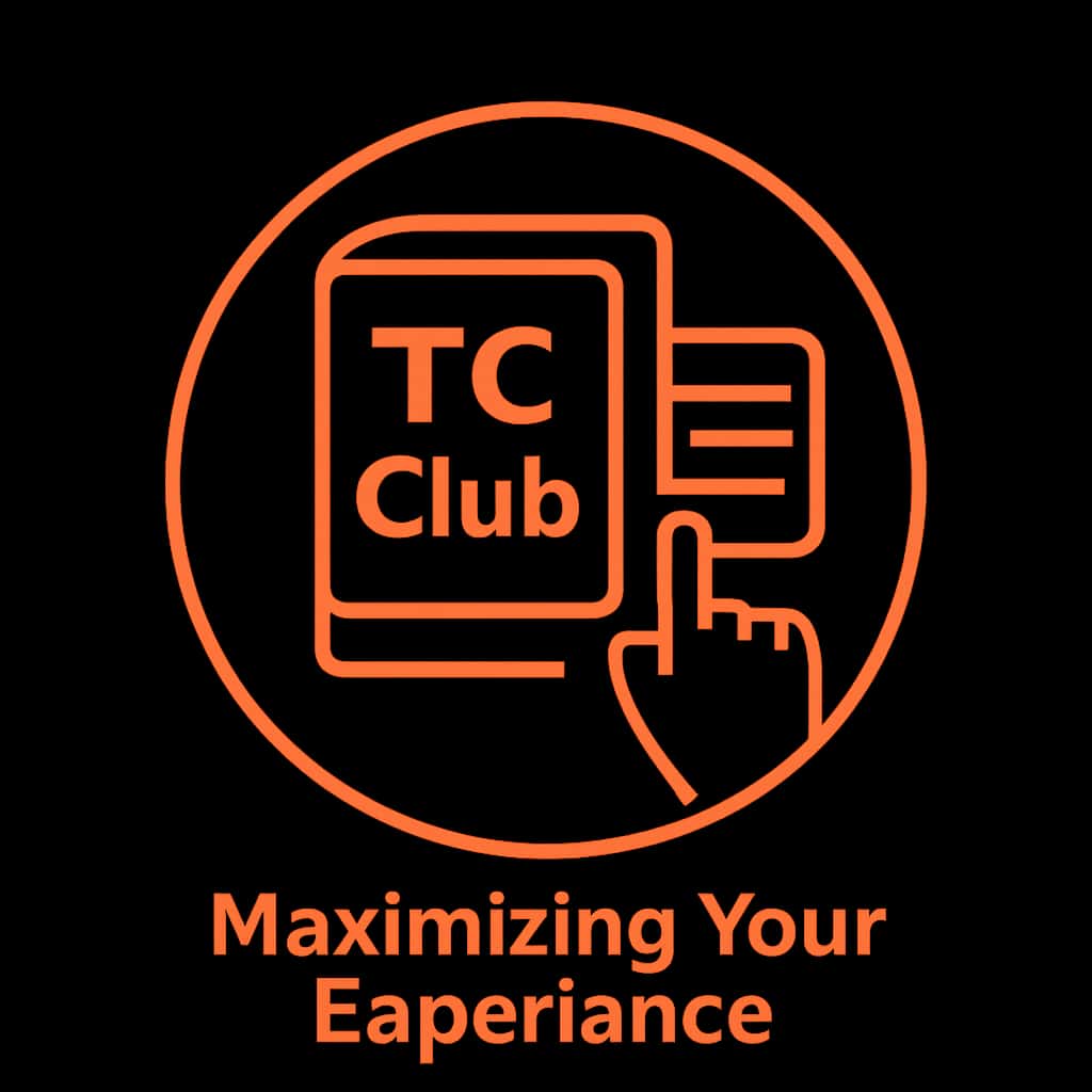 A simple badge design symbolizing TC Club guidance.