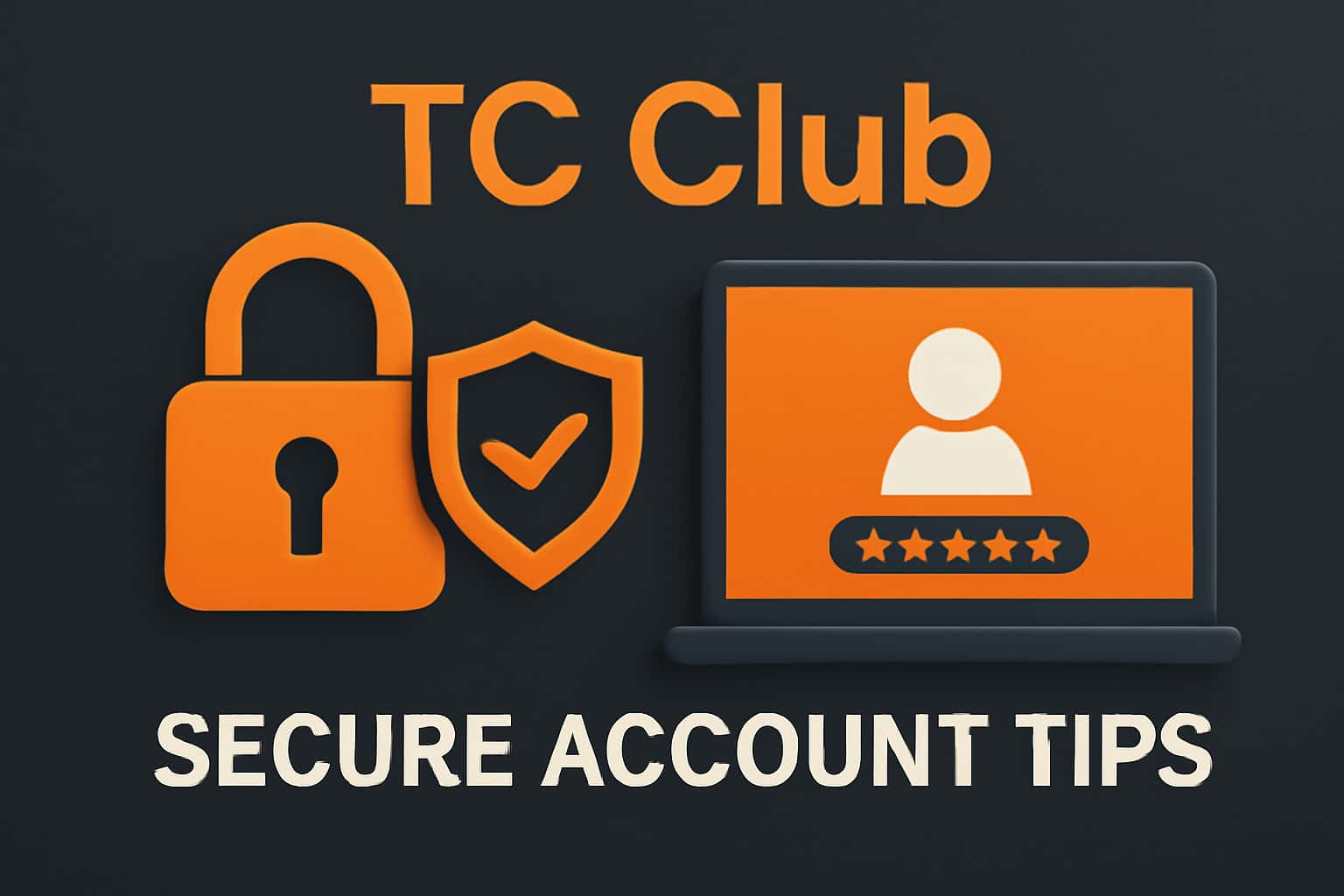 Informational graphic on securing TC Club accounts
