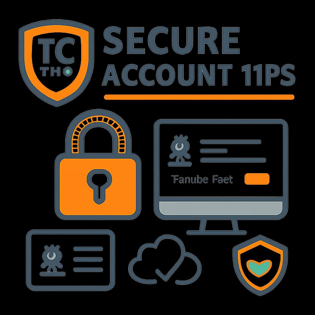 Illustration detailing account security measures for TC Club