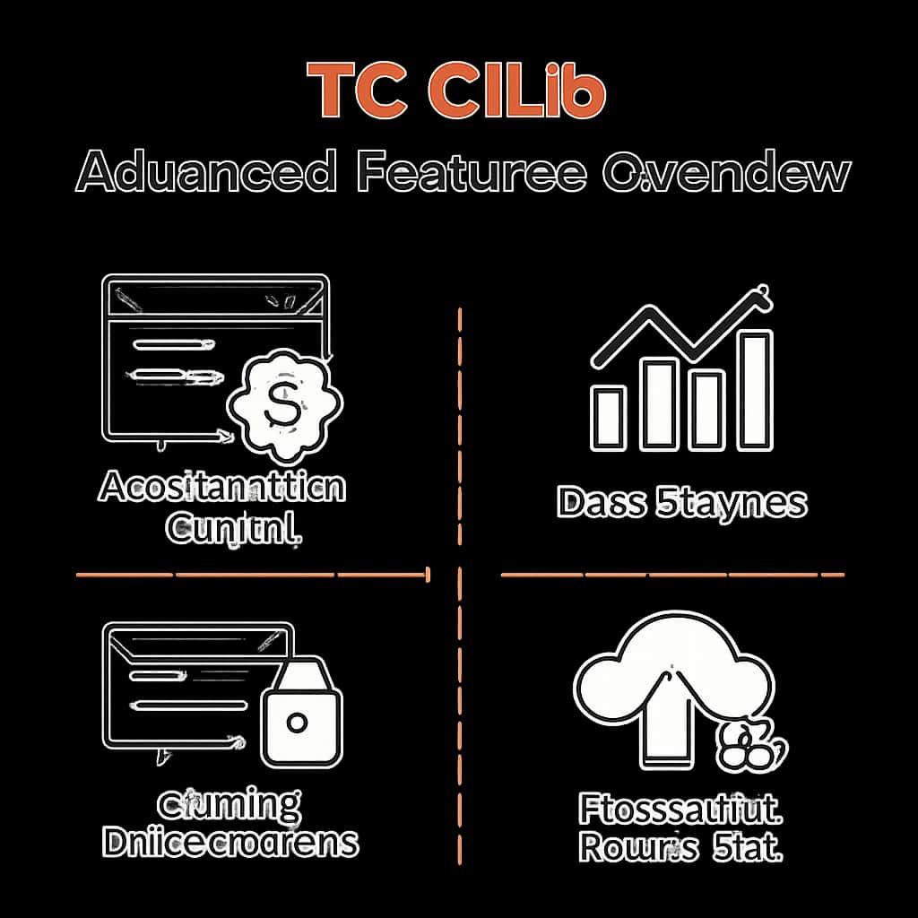Diagram explaining TC Club advanced features.