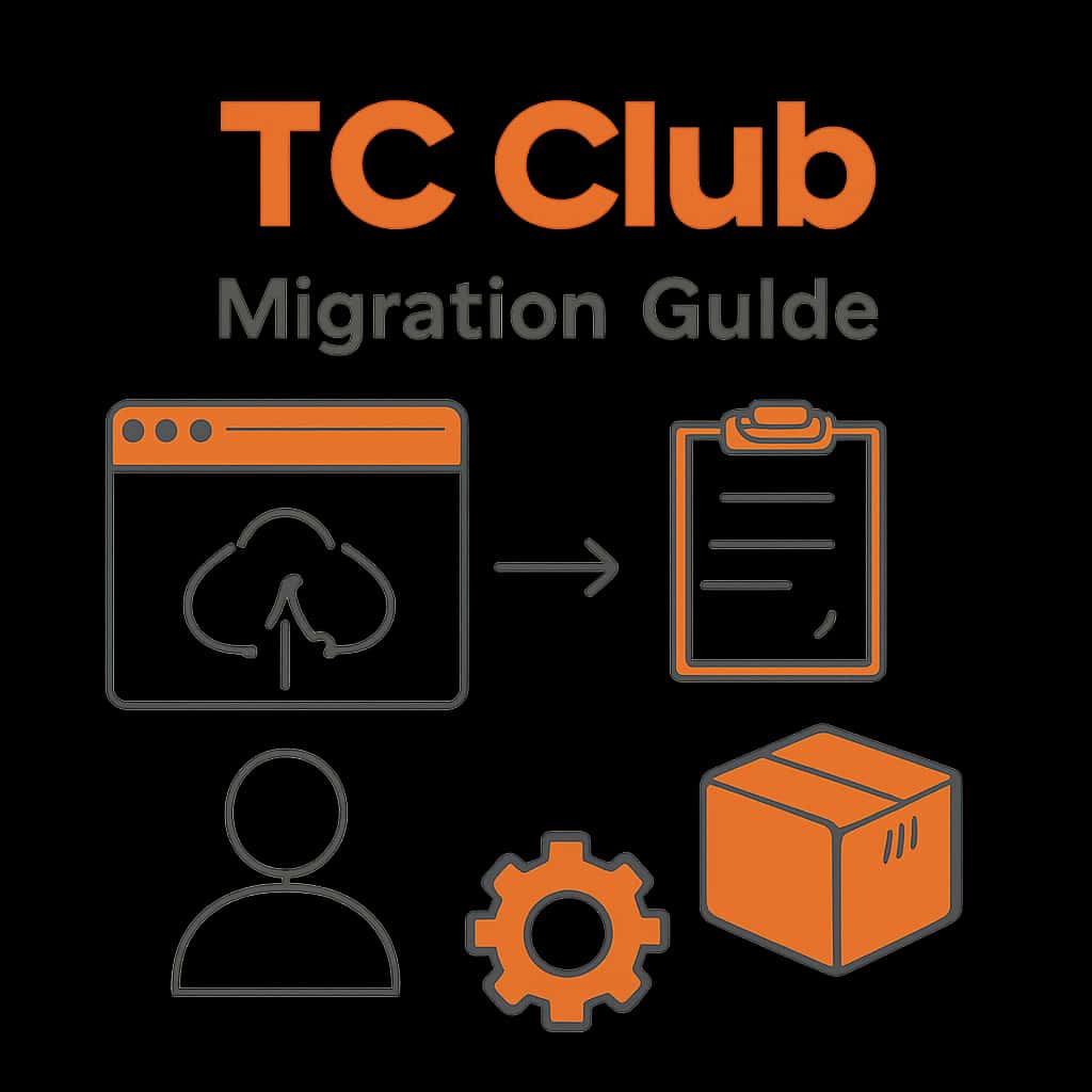 An educational diagram illustrating the TC Club Migration process.