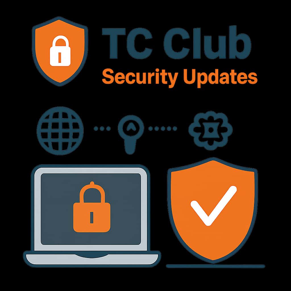 An educational diagram on TC Club Security Updates.